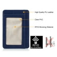 thumbnail image 3 of Epicgadget Credit Card Holder with ID Slot, RFID Blocking Premium PU Leather ID Credit Card Holder Slim Wallet Cover Case Sleeve (Navy Blue), 3 of 4