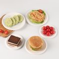 thumbnail image 2 of Graflsoa Eco-Friendly 10-Inch Square Plates, 50-Pack Biodegradable White Disposable Tableware for Parties & Events, 2 of 6