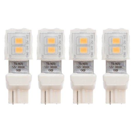 1.6W (7W Equiv.) T5 LED Halogen Replacement Bulb  120V  3000K  100 Lumens  4-Pack