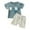 Blue, variant on Dakiuu Baby Boys Girls Clothes Newborn Infant Summer Outfit Set Heart Letter Embroidered Short Sleeve T Shirt and Pocket Shorts 2 Pieces Toddler Cotton Sweatsuit Clothing