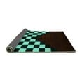 thumbnail image 2 of Ahgly Company Indoor Rectangle Abstract Turquoise Blue Modern Area Rugs, 5' x 8', 2 of 4