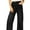 Black, variant on Women's Wide Leg Jeans High Waisted Vintage Stretchy Loose Denim Pants with Big Pockets