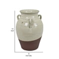 thumbnail image 5 of Elf 13 Inch Vase, Classical Urn Shape, 3 Handles, White, Transitional Style, 5 of 5