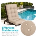 thumbnail image 6 of FODINGHILL Rocking Chair Cushions,Polyester Weatherproof Outdoor High Back Rocker Chairs Cushion with Ties,Thickened Seat for Patio,Beige, 6 of 10