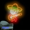 thumbnail image 2 of Handmadetneonsign Skeleton Playing Guitar Neon Sign, Skeleton Led Light, Wall Art, Home Wall Decor 93481, 2 of 5