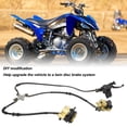 thumbnail image 3 of Kit de Rotor de Disque, Flexible Durable Haute Capacité de Charge Modification DIY Étriers de Frein à Double Disque Roue Arrière avant Universelle pour 50cc 110cc 125cc Dirt Bike, 3 of 8