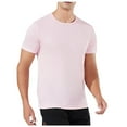 thumbnail image 2 of TKYCMSUAKI Mens Short Sleeve Shirts Quick Dry Sport T Shirt Trendy Stretch Crew Neck T-Shirt Loose Fit Solid Color Tops Summer 2026, 2 of 8