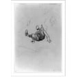 thumbnail image 2 of Historic Framed Print, [Boy or man falling off snow sled], 17-7/8" x 21-7/8", 2 of 9