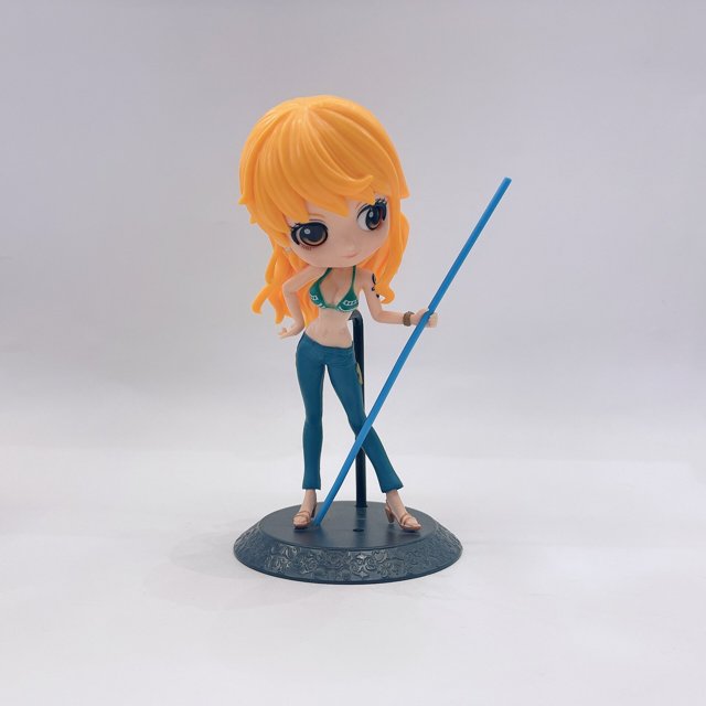 Q Posket-figura de Anime de One Piece, Luffy, Nami, Ace Shanks, modelo de decoración, muñecas de PVC, adornos, juguetes para niños, 14cm