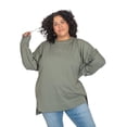 thumbnail image 2 of Cardigan LOVE MY FIT Cuello Redondo Tallas Extras Plus Size Con Puño Verde claro 2XL, 2 of 4