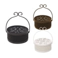 thumbnail image 4 of Quemador de bobina para mosquitos, soporte de incienso, estuche de jardín de sándalo anti escaldado hueco, accesorios portátiles de metal para el hogar Kearding JJ24244-03, 4 of 6