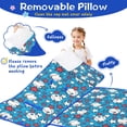 thumbnail image 3 of Blue Stars and Baseballs Pattern Toddler Nap Mats for Kids Preschool,Sleeping Mat Bag or Kids,Toddler Sleeping Bag,Toddler Nap Mat or Daycare, 3 of 6