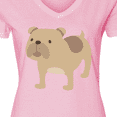 thumbnail image 4 of Inktastic Bulldog Women's V-Neck T-Shirt, 4 of 5