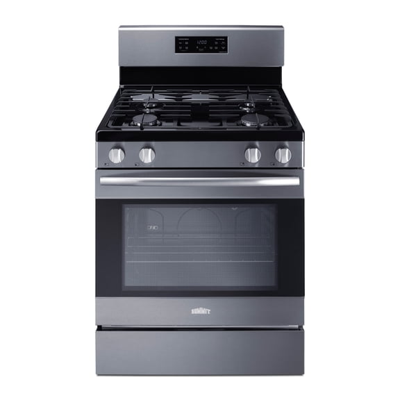 Summit 30” Gas burner Range, 4.8 cu.ft. capacity, Stainless Steel - RKGAS308SS