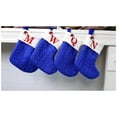 thumbnail image 7 of Mini Christmas Stockings Blue Present Bag with White Rims, Hanging Candy Bag Socks Christmas Tree Ornaments, Christmas Socks Decoration Gift Bag Snacks Home Decorations, 7 of 7