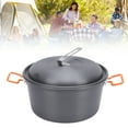 thumbnail image 1 of Camping Pot Cookware, 5L Large Capacity Portable Camping Pot with Lid Nonstick Hanging Pot Ultralight Outdoor Cooking Pot for Boiling Steaming Camping Hiking Picnic Travel, 1 of 7