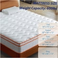 thumbnail image 5 of CHAMPFLAG King Size Hybrid Mattress 12 Inch with Euro Top, Medium Firm for Back Support, Cooling Gel Foam, Motion Isolation, Edge Support, CertiPUR-US, Bed in a Box, 5 of 9