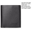 thumbnail image 7 of Tnobhg Men Wallet Faux Leather Solid Color Large Capacity Business Style Zipper Closure Multiple Slot Firm Sticthing Portable Credit Card ID Card Holder Money Bag, 7 of 7
