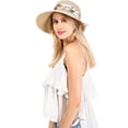 thumbnail image 4 of Hommes Femmes Pare-Soleil d'Été Bonnet Uni Wh, 4 of 6