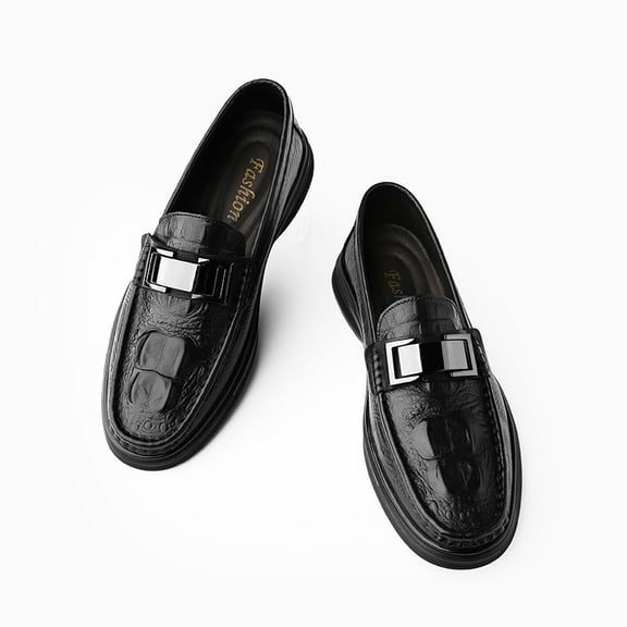 Men's Casual Loafers Slip On Leather Shoes Comfortable Lightweight Driving Shoes Male Moccasins Classic Penny Loafer Flats Boat Shoes Outdoor Walking Shoes