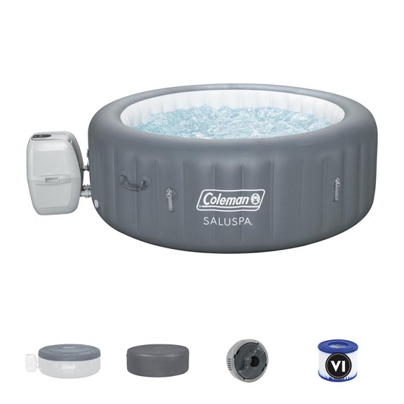 Coleman Palm Springs 6 Person Smart Plus Inflatable Hot Tub w/ Pump #P08411
