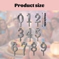 thumbnail image 3 of Number Cake Topper With Candles For Birthday Celebration Party Cake Inserts Decorative Set For Festive Occasions, 3 of 7