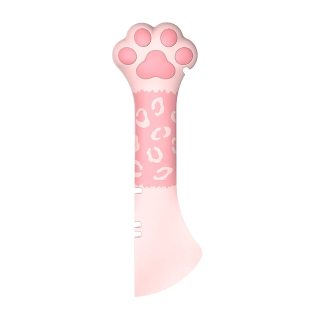Cuchara de silicona para comida de mascotas Abrelatas para comida de gatos Almohadilla para gatos Comida húmeda o seca Cuchara corta para gatos y perros con mini espátula