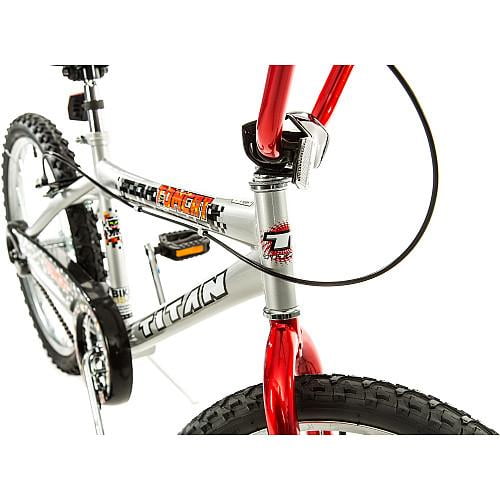 Titan Tomcat Boys BMX Bike with 20 In. Wheels Red and Silver