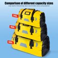 thumbnail image 3 of 36L Yellow Motorcycle Waterproof Tail Bag - Wear-Resistant, 200KG Load-Bearing, Multi-Carrying Methods, Reflective Warnings, 4-Strap Fixation with Quick Release Compatibility for Safe Night Riding, 3 of 7