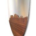 thumbnail image 4 of Espejo circular decorativo enchapado a mano con parota natural, 4 of 4