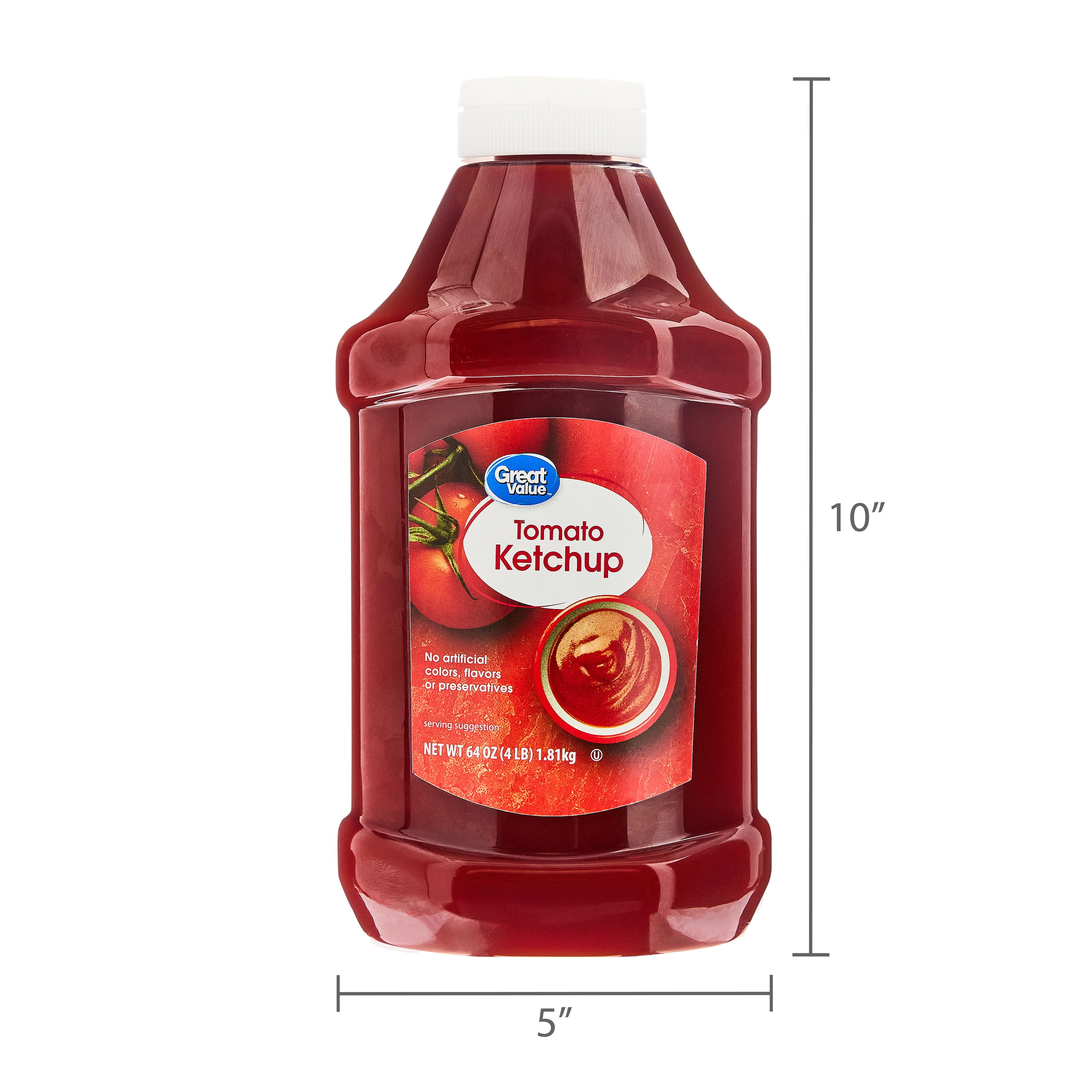 Great Value Tomato Ketchup, 64 oz