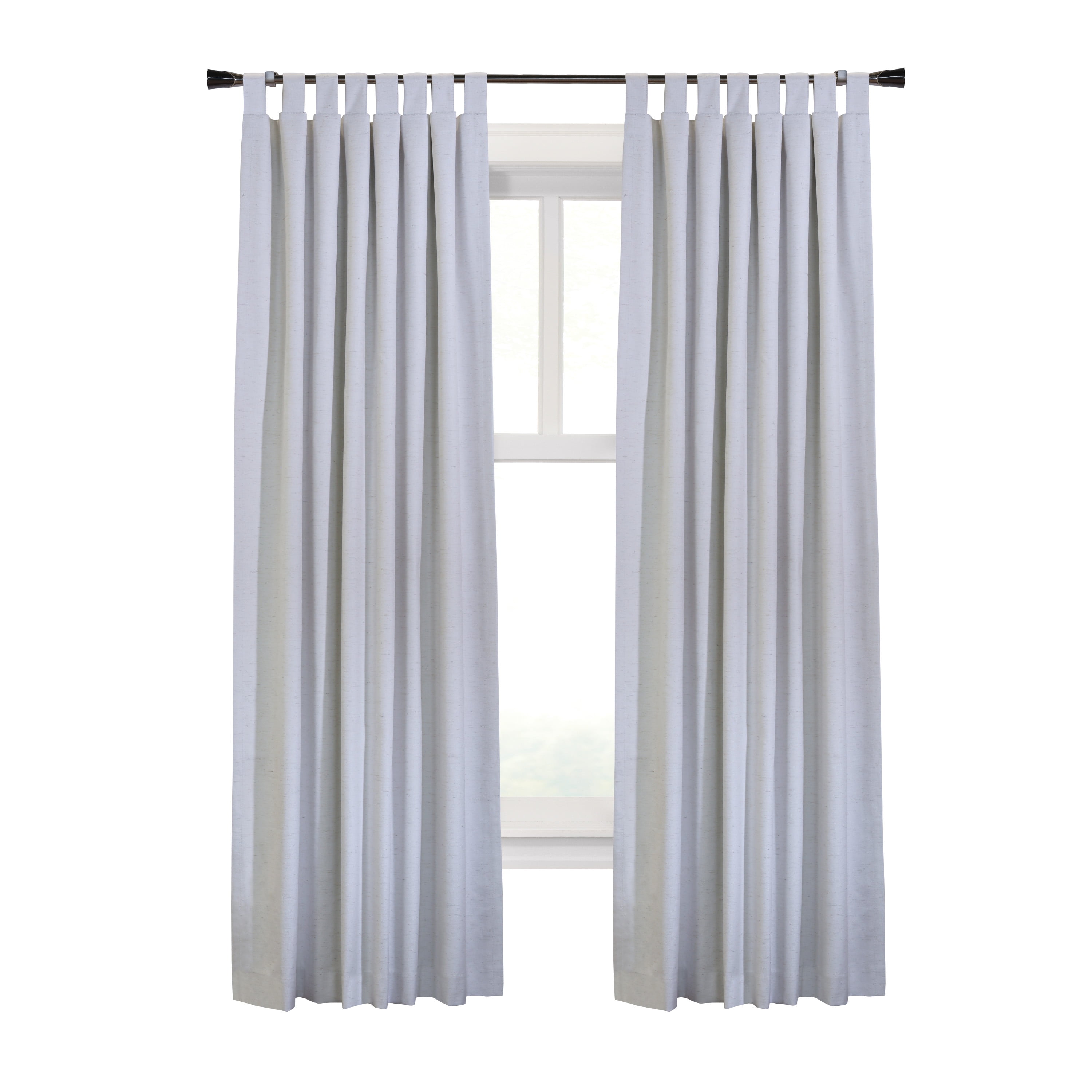 Vienna Total Blackout Foamback Tab Top Curtain Panel Pair each 52" x 84" in White