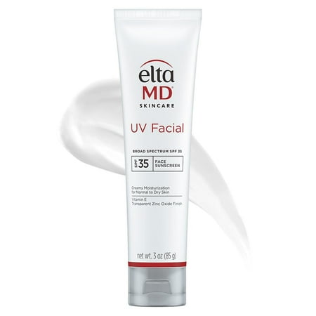 EltaMD UV Facial Sunscreen, SPF 35 Moisturizing Sunscreen for Face, Formulated with Hyaluronic Acid and Zinc Oxide Face Moisturizer, 3.0 oz Tube