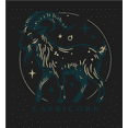 thumbnail image 2 of Capricorn Zodiac Sign Adult Black Crew Neck Short Sleeve Tee-XS, 2 of 4