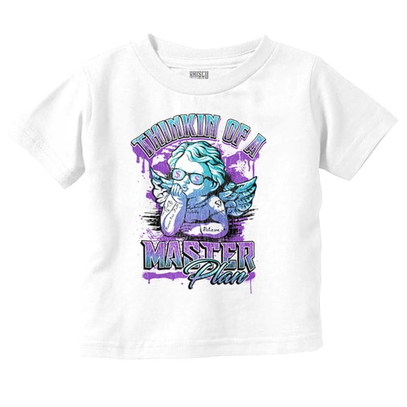 Urban Angel Thinkin Of A Master Plan Toddler Boy Girl T Shirt Infant Toddler Brisco Brands 6M