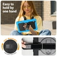 thumbnail image 4 of Case for Samsung Galaxy Tab S11 Ultra 2025 14.6 Inch with Screen Protector, 360 Degree Rotating Kickstand Hand Strap Heavy Duty Shockproof Cover with Shoulder Strap, Sky Blue, 4 of 7