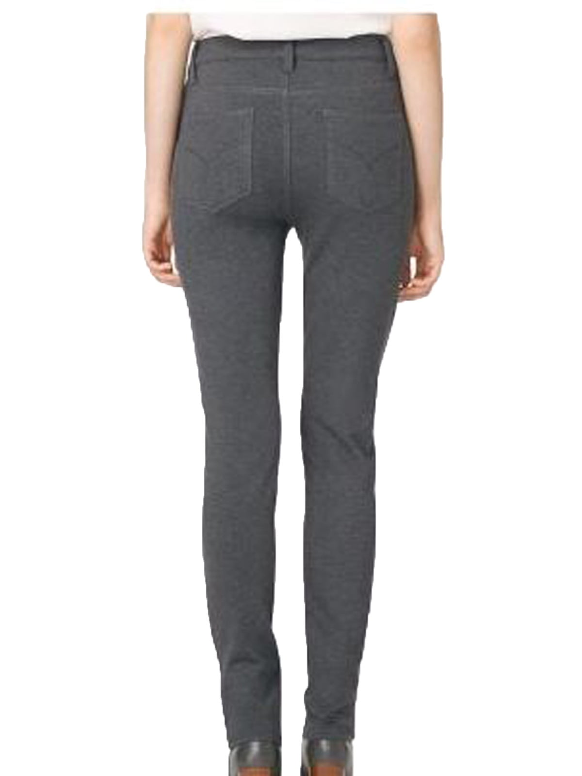 Calvin Klein Jeans Womens 5 Pocket Ponte Legging 10 Charcoal