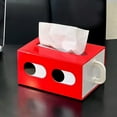 thumbnail image 6 of Rectangular Tissue Box Cover Drawer Style With Cartoon Aesthetic For Dressing Tables Desks Nightstands Office Cars Home Decor And Tissue Box Protection Easy To Clean Durable Plastic, 6 of 6