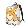 thumbnail image 6 of Easygd Prince Corgi Dog Canvas Backpack: Stylish, Lightweight, and Versatile with Large Capacity and Adjustable Straps –, 6 of 7