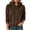 Brown, variant on TARIENDY Fall Sweatshirt Women Solid Corduroy Pullover Hoodies Long Sleeve Drawstring Knit Hooded Sweatshirts with Pocket Brown L
