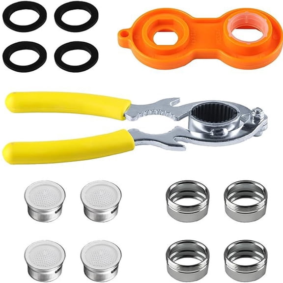 6Pcs Faucet Aerator Removal Wrench Sink Bubbler Wrench for Kitchen Bathroom Aerator Faucet Replacement Part Repair