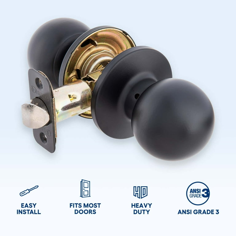 Brinks Passage Hall/Closet Classic Ball Style Doorknob, Matte