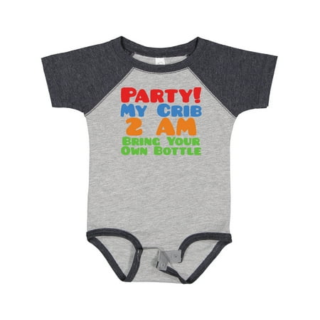 

Inktastic Party at My Crib Gift Baby Boy or Baby Girl Bodysuit