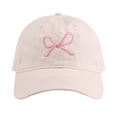 thumbnail image 3 of Beach Hats for Women Women Cute Bow Preppy Trucker Sun Cap Hiking Travel Light Pink One Size, 3 of 4