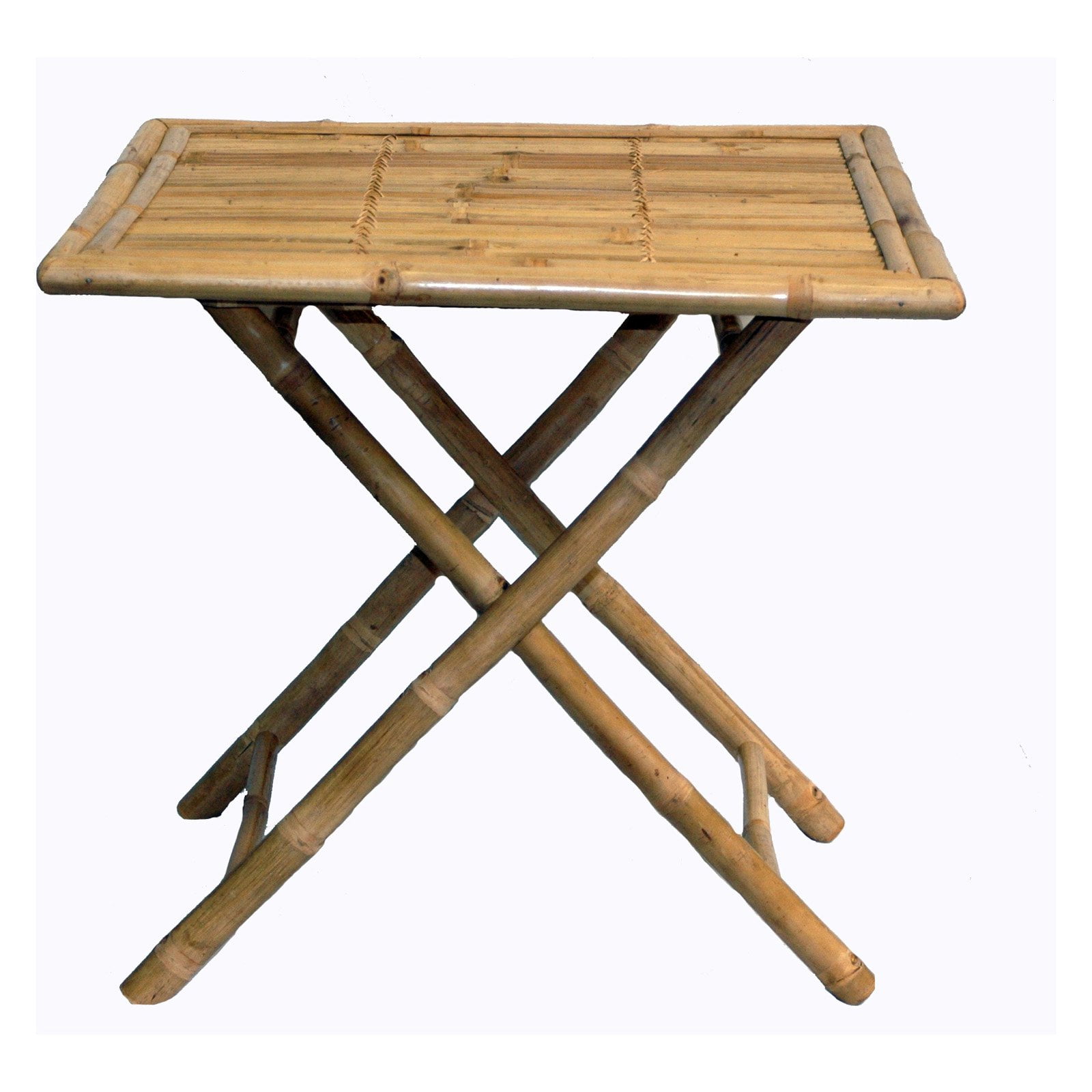 Bamboo54 Square 30 In Folding Patio Dining Table