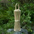 thumbnail image 3 of Wickerwise Vintage Decorative Candle Holder with Handle Handcrafted Lantern Accent for Indoor and Outdoor Use Ideal for Patio Garden Living Room Dining Area Wedding Party & Special Events, Medium, 3 of 7