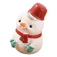 thumbnail image 3 of Estatua de árbol de Navidad, mini adornos para árbol de Navidad, alce navideño coleccionable muñeco de nieve de navidad, 3 of 9