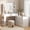 White, variant on Vanity Desk with Mirror & Lights, 8 Drawers & Charging Station, 4 Flexible Layout Options,Built-in Power Strip,3-Color Dimmable LED Makeup Mirror,Natural