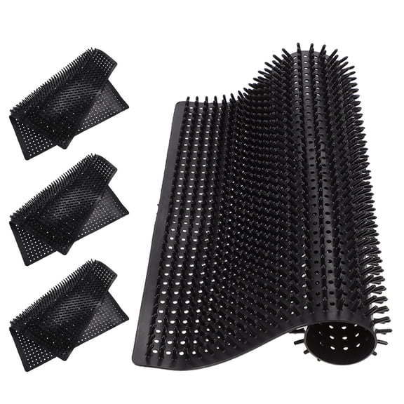 Tineasur 4-Pack Reusable Black Plastic Chicken Nesting Pads for Coop Bedding and Easy to Clean