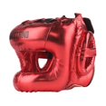 thumbnail image 2 of Casco de boxeo suave y transpirable de cobertura completa, equipo de protección para artes marciales. Rojo, 2 of 9